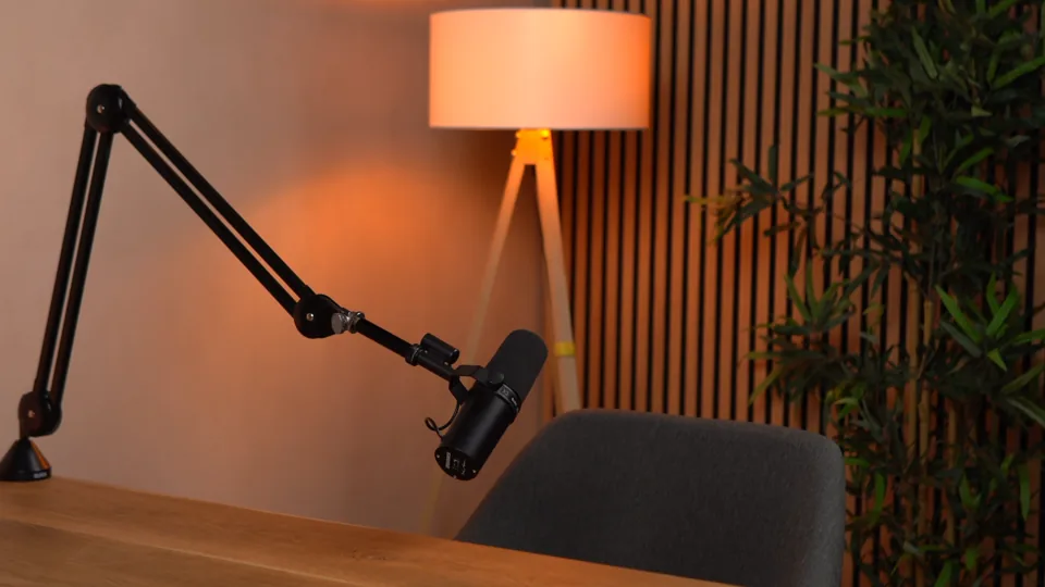 Alternate view of the recording setup